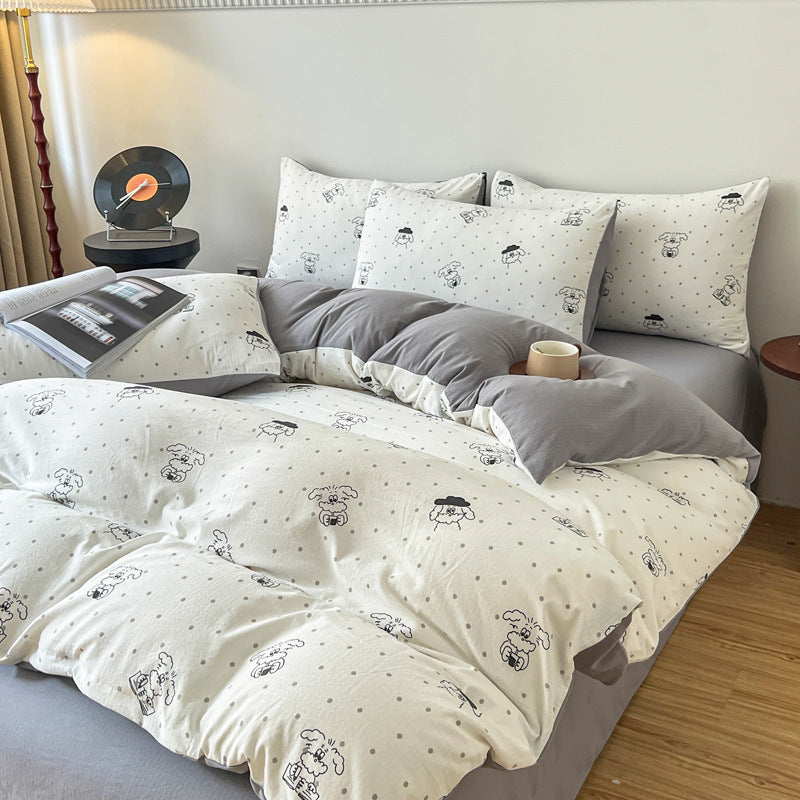 Four-piece Bed Set Jacquard Quilt Cover Sheets - My Store