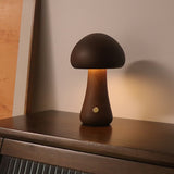 INS Wooden Cute Mushroom LED Night Light With Touch Switch Bedside Table Lamp For Bedroom Childrens Room Sleeping Night Lamps Home Decor - My Store
