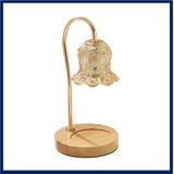 Lily Of The Valley Aromatherapy Wax Melter Solid Wood Candle Warmer Bedroom Ambiance Table Lamp - My Store