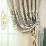 Crown European Embroidery Cloth Mesh Curtains Living Room Bedroom Simple - My Store