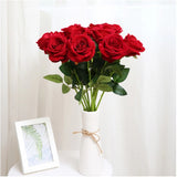 Artificial Red Rose Flowers Living Room Home Decoration Flowers Bouquet - My Store