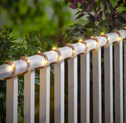 Solar Hemp Rope String Copper Wire LED Light - My Store