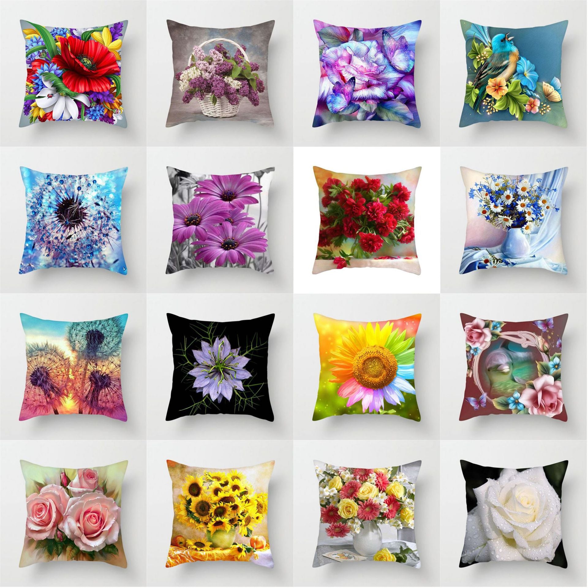 Colorful sunflower cushion cover - My Store