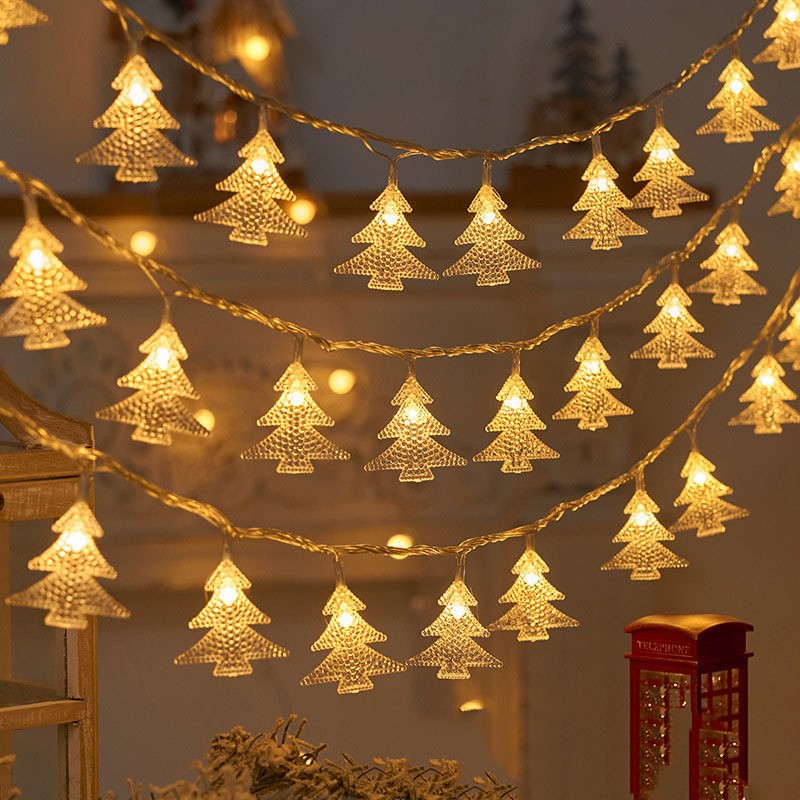 Led Elk Christmas Tree Snowflake Star Light String - My Store