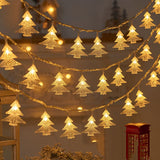 Led Elk Christmas Tree Snowflake Star Light String - My Store