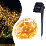 100 200led solar copper wire string light - My Store