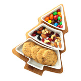 4Pcs Christmas Tree Ceramic Plates - My Store