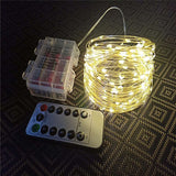 100 200led solar copper wire string light - My Store