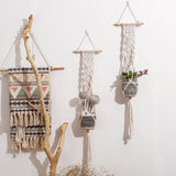 Wall hanging braided rope hanging basket - My Store