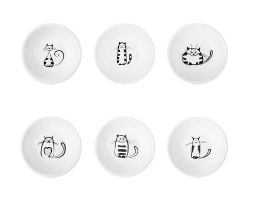 6pcs Tiny Cute Cat Plates - My Store