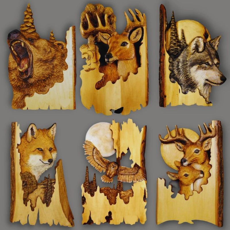 Animal Carving Crafts Hanging Ornaments Wall Hanging - My Store