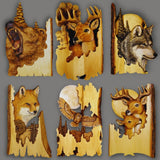 Animal Carving Crafts Hanging Ornaments Wall Hanging - My Store