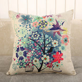 Fabric Decoration Supplies Car Gift Linen Printed Pillows Bedside Cushion Couch Pillow - My Store