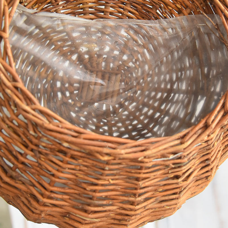 Flower Pot Bamboo Weaving Rattan Hook Balcony Wall Hanging Flower Pot - My Store