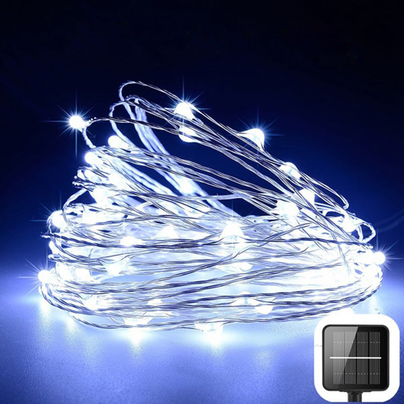 100 200led solar copper wire string light - My Store