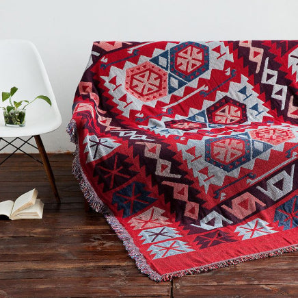 Wind Camping Rugs Outdoor Picnic Blanket Nap Blanket Bohemian Nap Blanket - My Store