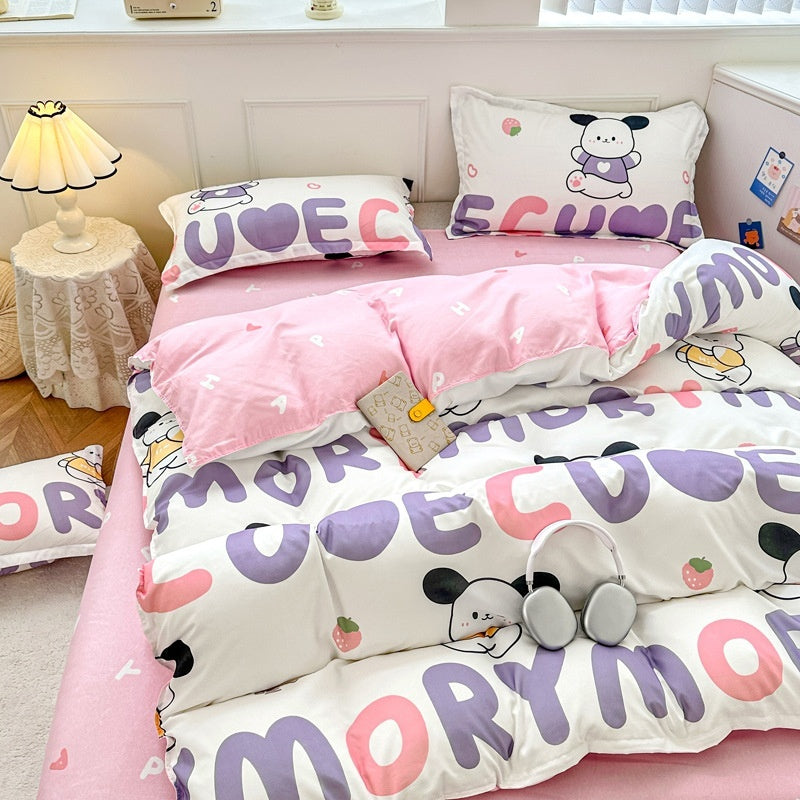 Household Pure Cotton Fashion Minimalist Bed Sheets - My Store