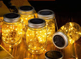 Solar Mason Jar Light Decoration Mason Jar Light Outdoor Hanging Light Mason Jar Light String - My Store