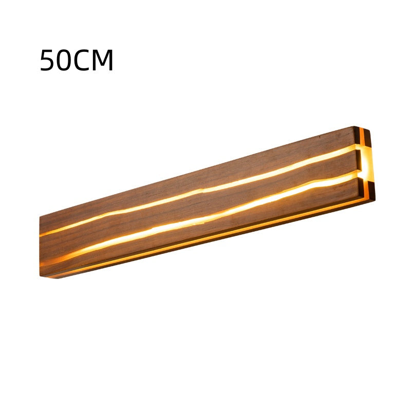 Solid Wood Crack Creative Wall Lamp Background Wall LED Strip Wall Lamp - My Store