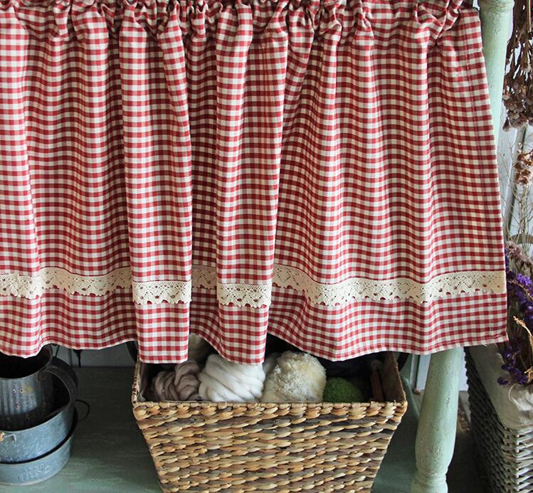 Tanabe fabric kitchen and bathroom curtains in time lattice curtains - My Store