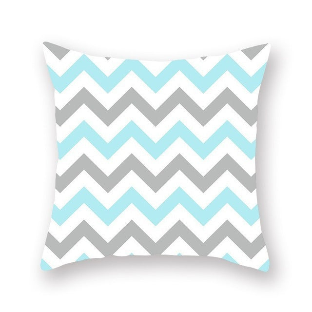Green geometric pillow cushion cover sofa cushion - My Store