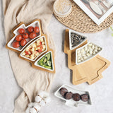 4Pcs Christmas Tree Ceramic Plates - My Store