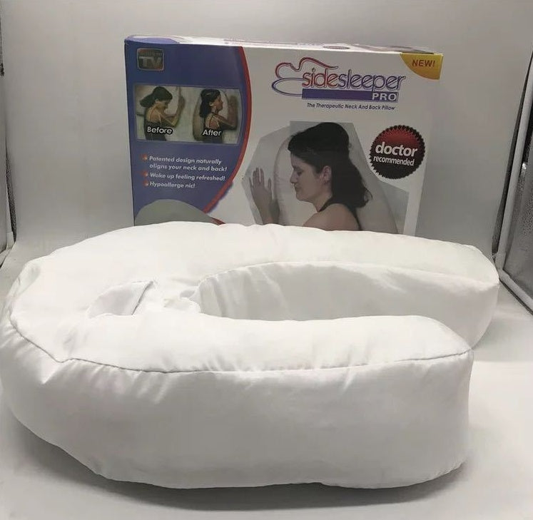 Cotton Pillow Side Sleeper Pillows Neck & Back Pillow Hold Neck Spine Protection Cotton Pillow Health Care - My Store