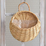 Flower Pot Bamboo Weaving Rattan Hook Balcony Wall Hanging Flower Pot - My Store