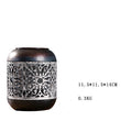 Old Metal Ornaments And Hollow Wrought Iron Candle Holders - My Store