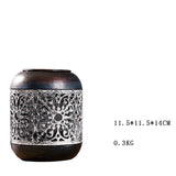 Old Metal Ornaments And Hollow Wrought Iron Candle Holders - My Store