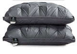 A Pair Of Feather Pillows And White Goose Single Neck Guards - My Store