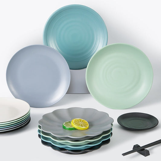 Creative Commercial Plastic Round Dinner Plates - My Store