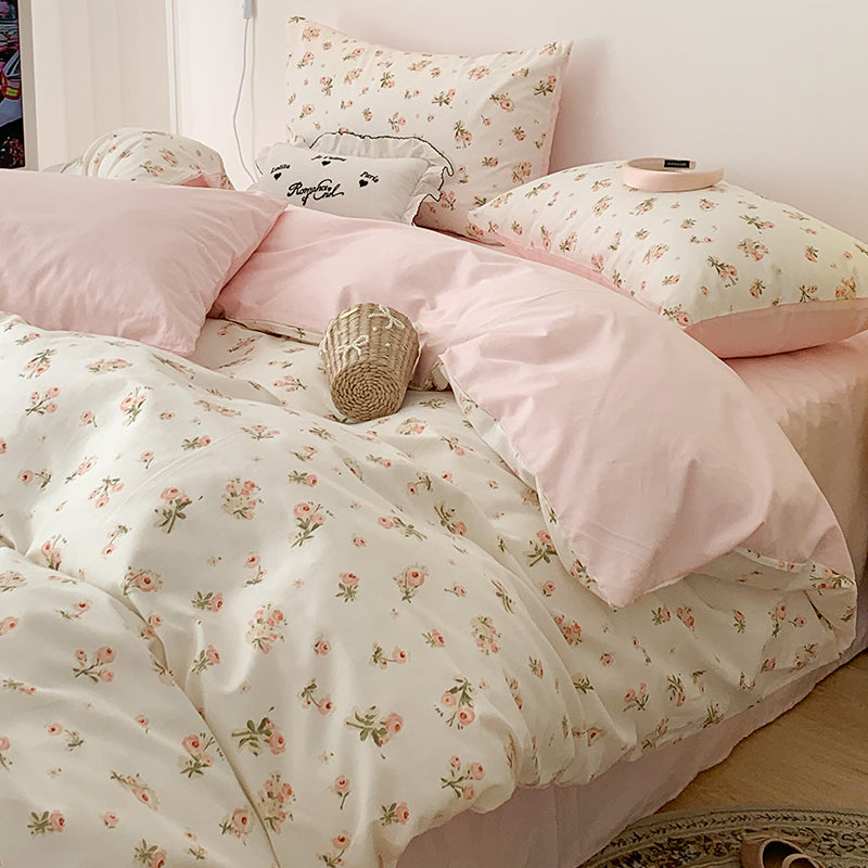 Four-piece Bed Set Pure Cotton Student Dormitory Duvet Cover Sheets - My Store