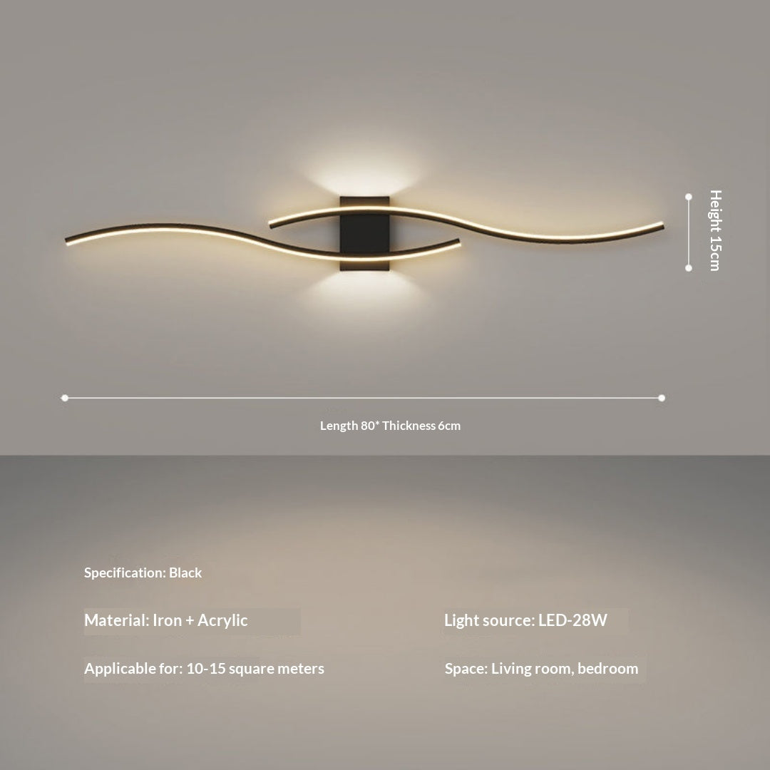 Bedside Wall Lamp Simple Modern Background Wall Decorative Lamp - My Store
