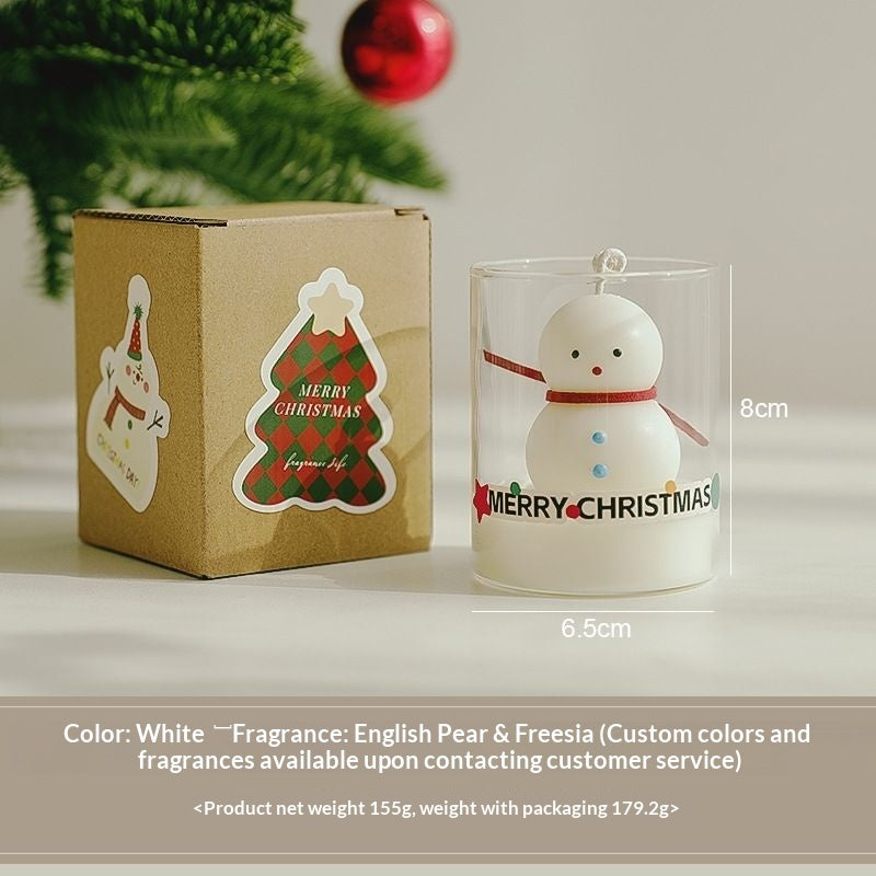 Santa Claus-themed Glass Holders Soy Wax Candles - My Store