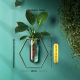 Vase Decoration Wall-mounted Hydroponic Flowerpot Hanging Wall Hanging - My Store