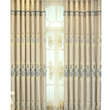 Crown European Embroidery Cloth Mesh Curtains Living Room Bedroom Simple - My Store