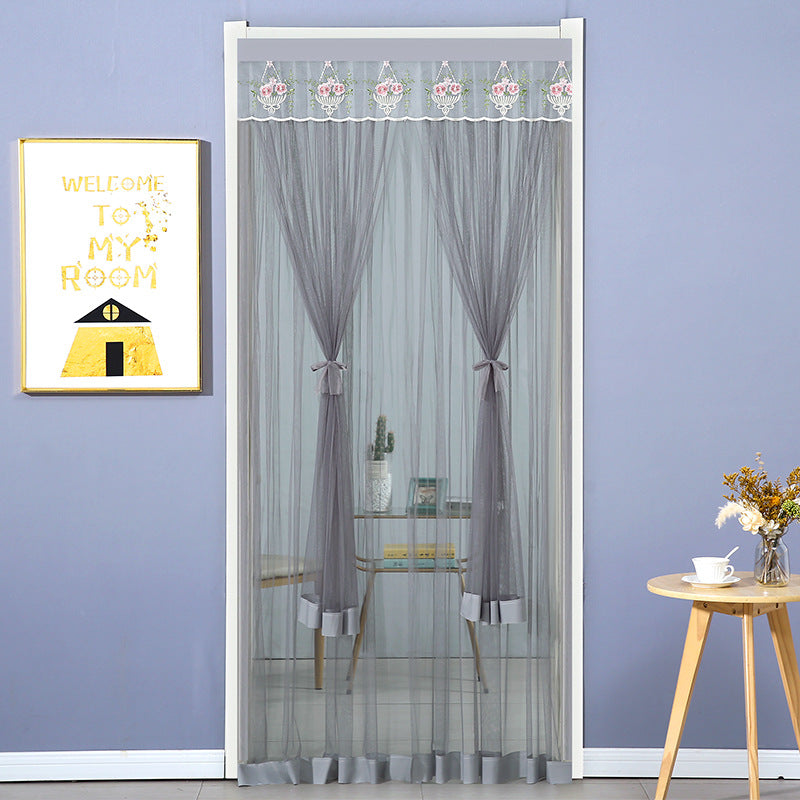 Punch-free Mosquito-proof Curtain Fabric Mesh Curtains Bedroom Lace Partition Four Seasons Household - My Store