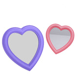 Girl's Room Wall Decoration Heart-shaped Makeup Mirror - My Store