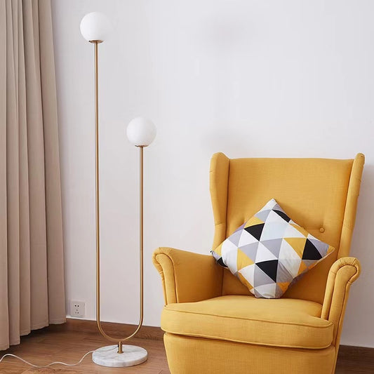 Floor Lamp Household Indoor Glass Marble - My Store
