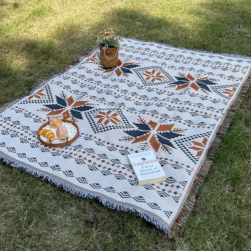 Bohemian Knitted Chenille American Outdoor Camping Rugs - My Store