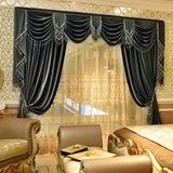Solid-color Velvet Finished Blackout Curtains Living Room Shades - My Store