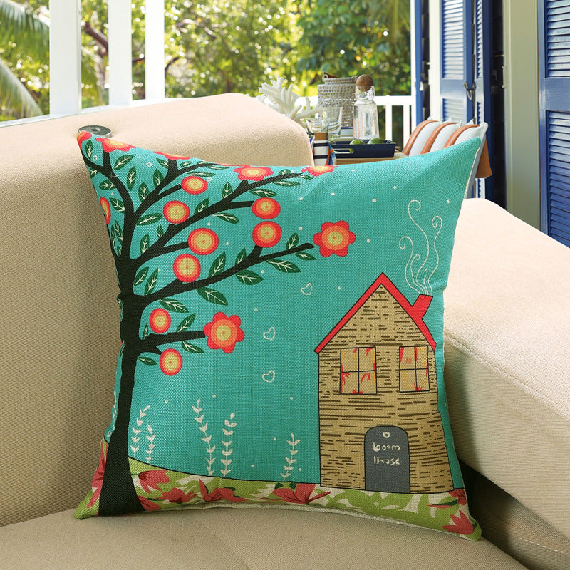 Printed sofa cushion cover - My Store