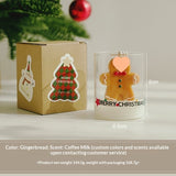 Santa Claus-themed Glass Holders Soy Wax Candles - My Store