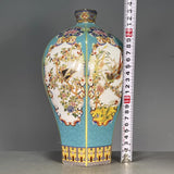 Collecting Miscellaneous Enamel Flower-and-bird Plum Vases - My Store