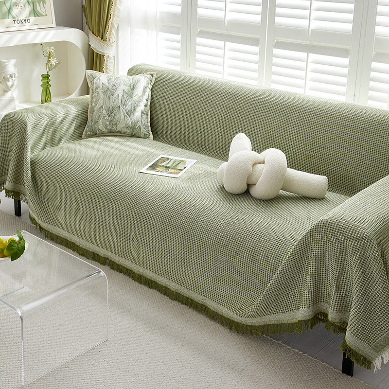 Sofa Towel Full Cover Cloth Ins Cream Style Cotton Yarn Camping Rugs Sofa Cushion Cover Towel - My Store