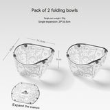 Outdoor Folding Bowls, Tableware, Portable Travel Plates - My Store