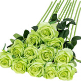 Artificial Rose Single Raw Silk Fake Flower Artificial Flowers - My Store