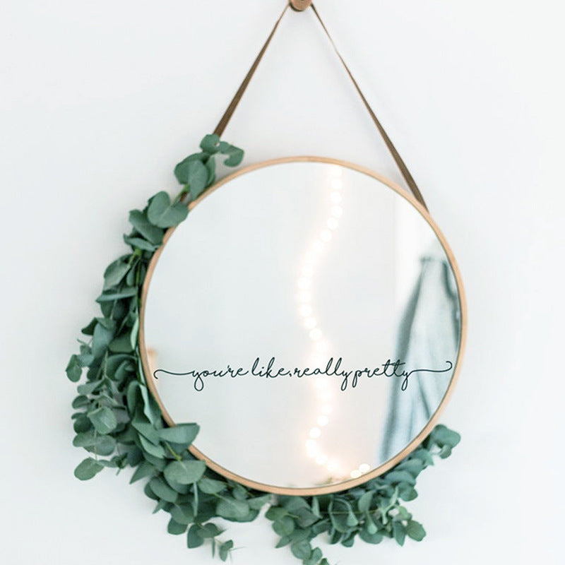 English Mirror Decoration Wall Stickers Generation Fine Carving - My Store