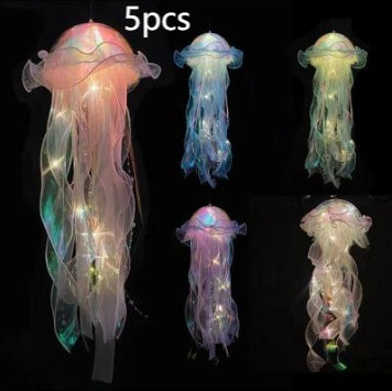 The Girl's Room Is Decorated With Jellyfish Lamps - My Store
